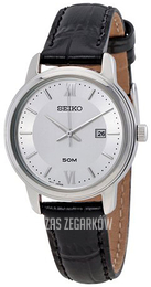 Seiko Dress Srebrny/Skóra Ø30 mm SUR743P1