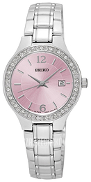 Seiko Dress Ladies Różowy/Stal Ø28 mm SUR787P1