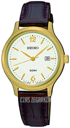 Seiko Dress Ladies Biały/Skóra Ø29 mm SUR790P1