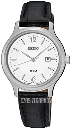 Seiko Dress Ladies Biały/Skóra Ø29 mm SUR791P1