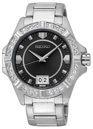 Seiko Dress Ladies Czarny/Stal Ø36 mm SUR807P1