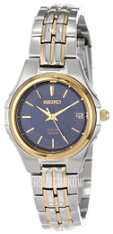 Seiko Dress Ladies Niebieski/Stal w odcieniu złota Ø28 mm SUT040