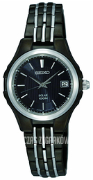 Seiko Dress Ladies Czarny/Stal Ø28 mm SUT041