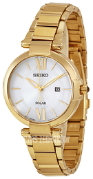 Seiko Dress Srebrny/Stal w odcieniu złota Ø32 mm SUT158P1