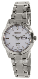 Seiko Dress Biały/Stal Ø29 mm SUT159