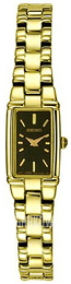 Seiko Dress Ladies Czarny/Stal w odcieniu złota SUW008