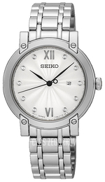 Seiko Dress Ladies Biały/Stal Ø31 mm SXDG79P1