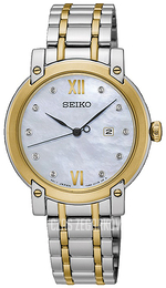 Seiko Dress Srebrny/Stal w odcieniu złota Ø31.4 mm SXDG84P1