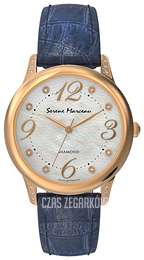 Serene Marceau Diamond Pont des Arts Biały/Skóra Ø32 mm S009.10