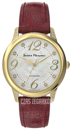 Serene Marceau Diamond Pont des Arts Biały/Skóra Ø32 mm S009.11