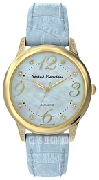 Serene Marceau Diamond Pont des Arts Niebieski/Skóra Ø32 mm S009.12