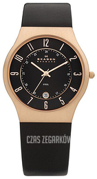 Skagen Grenen Czarny/Skóra Ø38 mm 233XXLRLB
