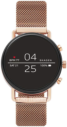 Skagen Falster Connected Ekran LCD/Stal w kolorze różowego złota Ø40 mm SKT5103