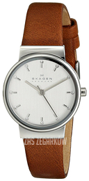 Skagen Ancher Srebrny/Skóra Ø26 mm SKW2192