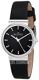 Skagen Ancher Czarny/Skóra Ø26 mm SKW2193