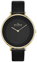 Skagen Ditte Czarny/Skóra Ø36 mm SKW2286