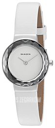 Skagen Leonora Biały/Skóra Ø25 mm SKW2424