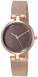 Skagen Signatur Brązowy/Stal w kolorze różowego złota Ø26 mm SKW2640