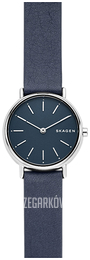 Skagen Signatur Niebieski/Skóra Ø30 mm SKW2728