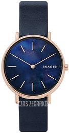 Skagen Signatur Niebieski/Skóra Ø36 mm SKW2731