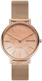 Skagen Signatur Różowy/Stal w kolorze różowego złota Ø36 mm SKW2732