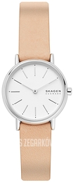 Skagen Signatur Biały/Skóra Ø30 mm SKW2839