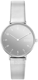 Skagen Aaren Srebrny/Skóra Ø36 mm SKW2854