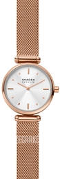 Skagen Amberline Biały/Stal w kolorze różowego złota Ø28 mm SKW2955