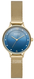 Skagen Anita Lille Niebieski/Stal w odcieniu złota Ø30 mm SKW3058