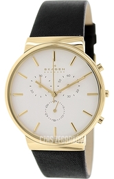 Skagen Ancher Biały/Skóra Ø40 mm SKW6143
