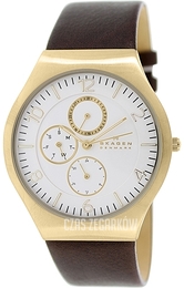 Skagen Grenen Biały/Skóra Ø41 mm SKW6144