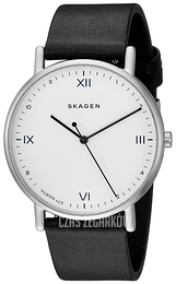 Skagen Signatur Biały/Skóra Ø40 mm SKW6412