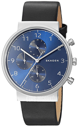 Skagen Ancher Niebieski/Skóra Ø40 mm SKW6417