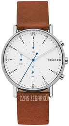 Skagen Signatur Biały/Skóra Ø40 mm SKW6462