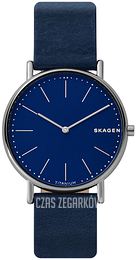 Skagen Signatur Niebieski/Skóra Ø40 mm SKW6481
