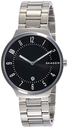 Skagen Grenen Czarny/Stal Ø38 mm SKW6515