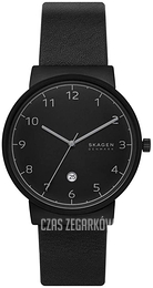 Skagen Ancher Czarny/Skóra Ø40 mm SKW6567