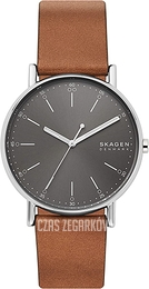Skagen Signatur Szary/Skóra Ø40 mm SKW6578