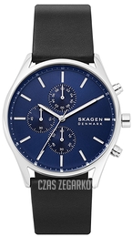 Skagen Holst Niebieski/Skóra Ø42 mm SKW6606