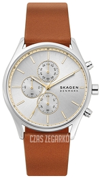 Skagen Holst Srebrny/Skóra Ø42 mm SKW6607