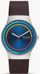 Skagen Sol Niebieski/Skóra Ø40 mm SKW6794