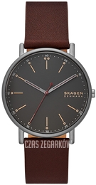 Skagen Signatur Czarny/Skóra Ø40 mm SKW6860