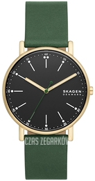 Skagen Signatur Czarny/Skóra Ø40 mm SKW6861