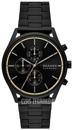 Skagen Holst Chronograph Czarny/Stal Ø42 mm SKW6910
