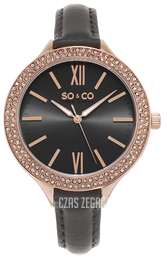 So & Co New York Studio Szary/Skóra Ø38 mm 5089.3