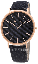 So & Co New York SoHo Niebieski/Skóra Ø41 mm 5103.5