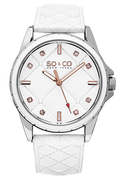 So & Co New York SoHo Biały/Skóra Ø38 mm 5201.1