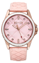 So & Co New York SoHo Różowy/Skóra Ø38 mm 5201.4