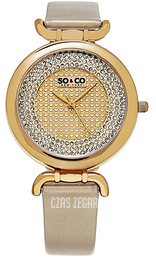 So & Co New York SoHo Żółte złoto/Satyna Ø38 mm 5264.2
