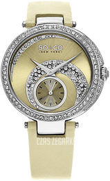 So & Co New York Uptown Beżowy/Skóra Ø40 mm 5272.1